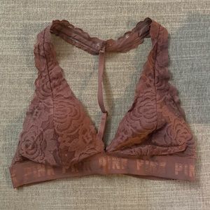 VS Pink lace bralette size medium. Purple/mauve color